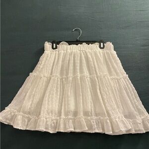 &merci White Boutique Mini Skirt